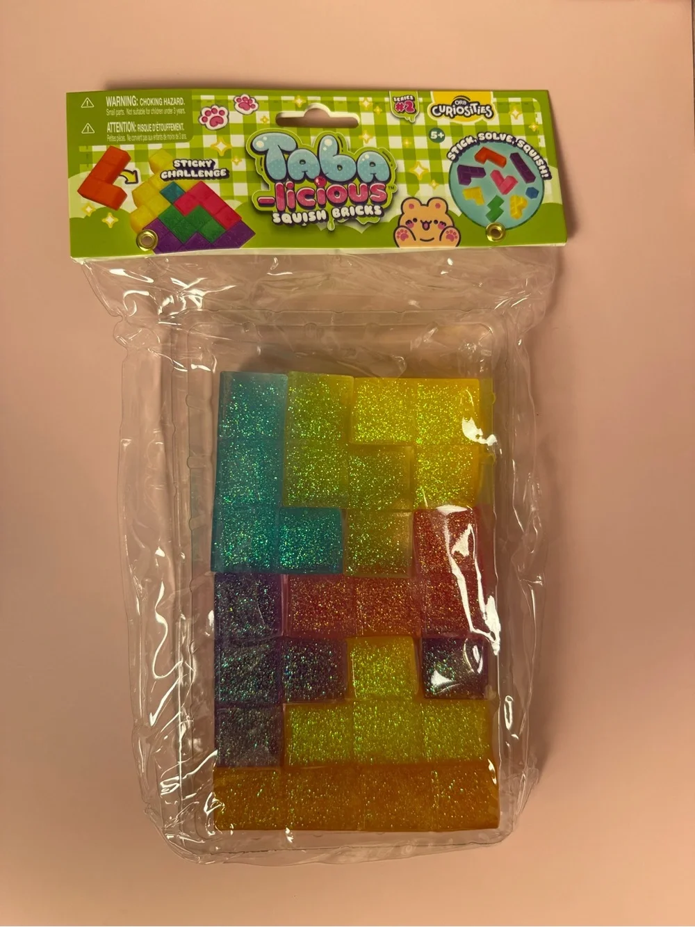 Taba-licious Glitter Squishy Bricks - Rainbow Colors